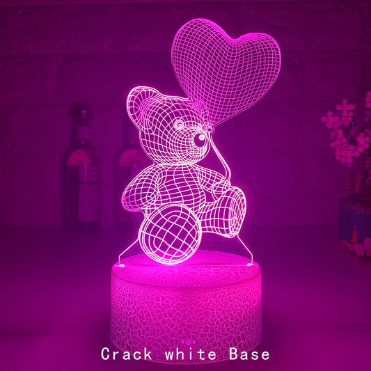 3D LED Acrylic Night Light - 16 Colors USB Neon Sign Lamp Gift | Havenora