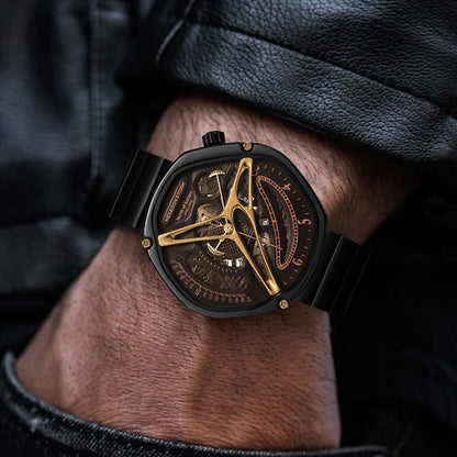 Men's Hollowed Out Alien High-End Watch - Stainless Steel Luxury Timepiece | Havenora
