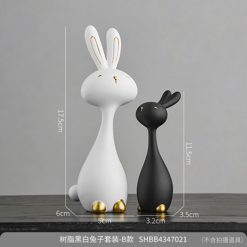 Advanced Simple Modern Rabbit Small Ornaments