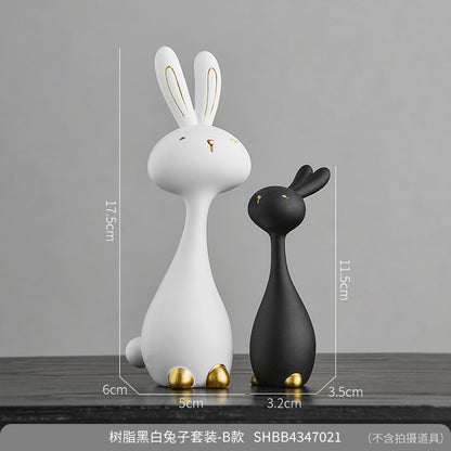 Advanced Simple Modern Rabbit Small Ornaments