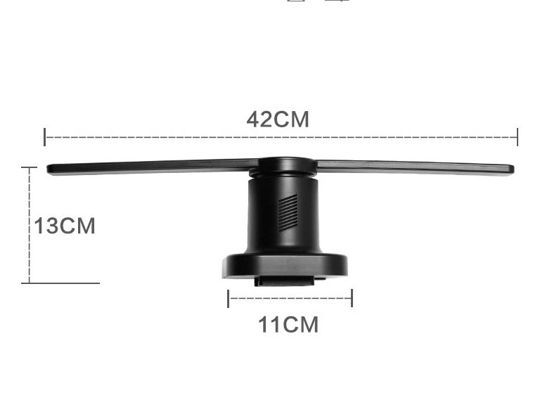 3D Holographic Projector 42cm - LED Hologram Display Fan for Retail & Events | Havenora