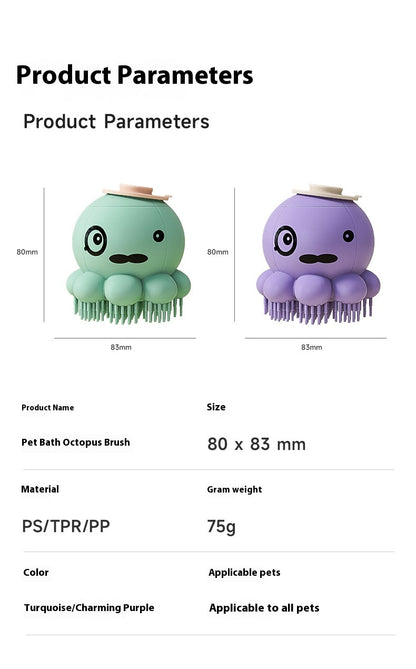 Pet Shower Brush - Silicone Bath Massage Comb for Dogs | Havenora