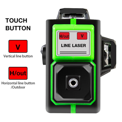 Green Light 12-Line Laser Level - Automatic Leveling 3D Professional Tool. Havenora