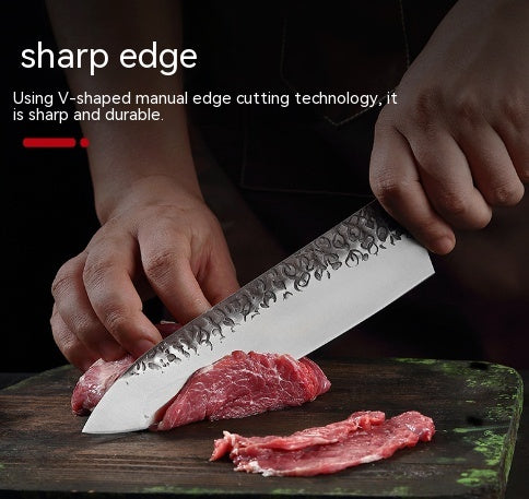 Forged Hammer Pattern Cutting Tool - Professional Stainless Steel Chef Knife | Havenora