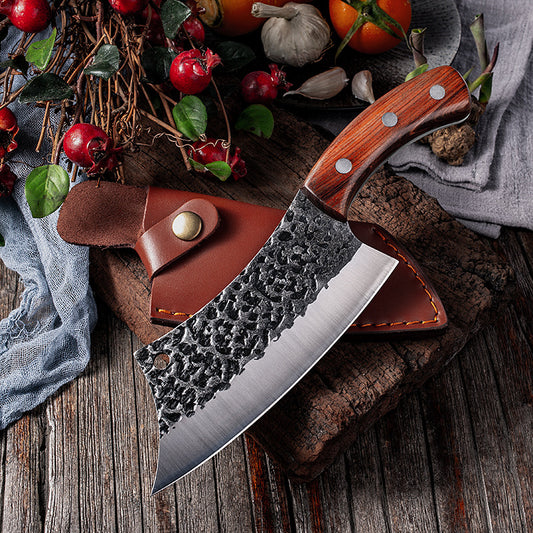 Stainless Steel Forged Hammer Tactical Kitchen Knife - MCD87 Professional Chef Knife | Havenora