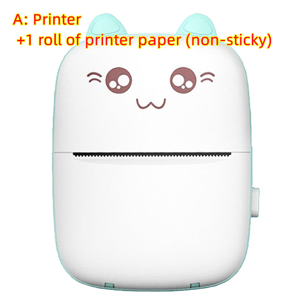 Mini Portable Bluetooth Printer - Wireless Thermal Photo Printer for Students
