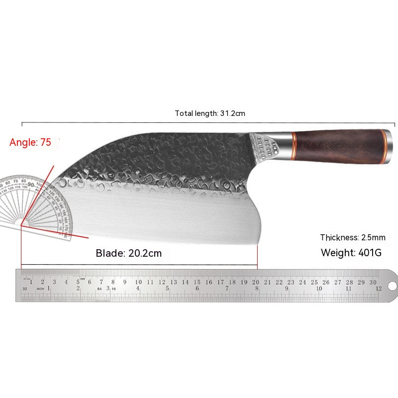 Forged Hammer Pattern Cutting Tool - Professional Stainless Steel Chef Knife | Havenora