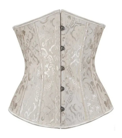 Jacquard Belt Clip Court Corset - Waist Cincher Shapewear | Havenora