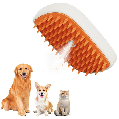 USB Rechargeable Pet Steam Brush - Cat & Dog Grooming Comb | Havenora