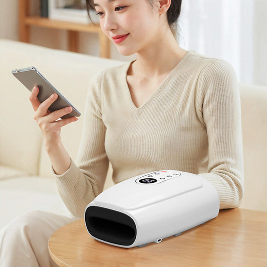 Electric Hand Massager - Finger Wrist Joint Airbag Kneading Hot Compress Physiotherapy. Havenora