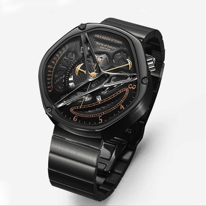 Men's Hollowed Out Alien High-End Watch - Stainless Steel Luxury Timepiece | Havenora