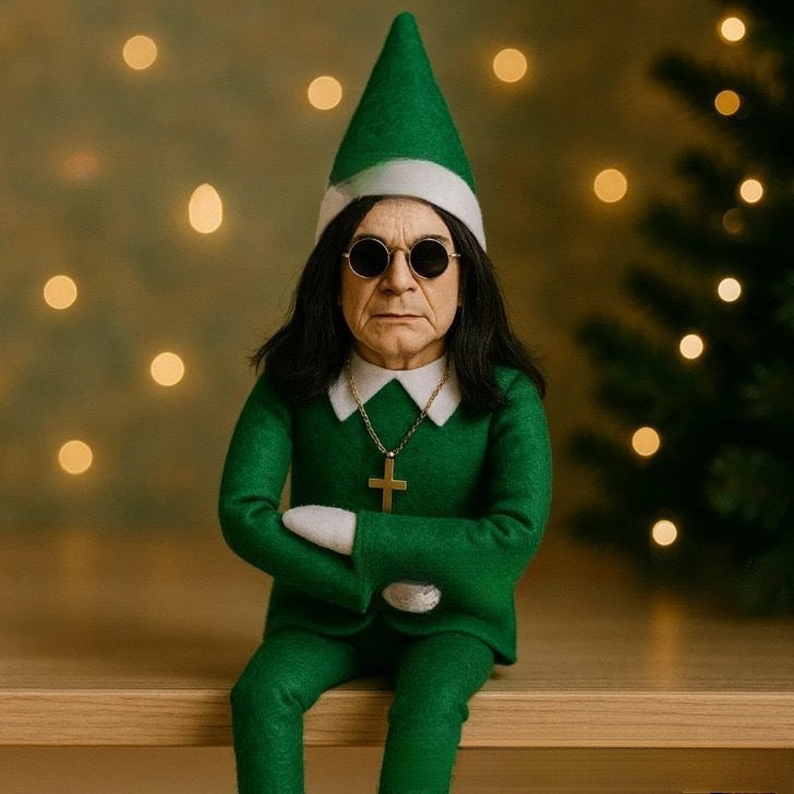 Fashion Ozzy Christmas Elf Doll – Resin Xmas Tree Decoration Ornament