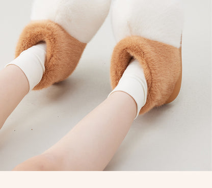 Women’s Plush Mid-Top Furry Cat Paw Snow Boots – Winter Warm Cartoon Boots | Havenora