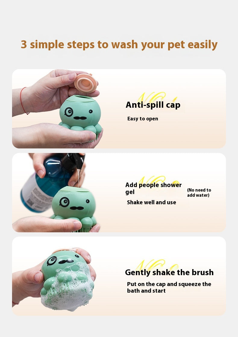 Pet Shower Brush - Silicone Bath Massage Comb for Dogs | Havenora