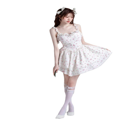 Fashion Floral Strap Dress Women -Havenora