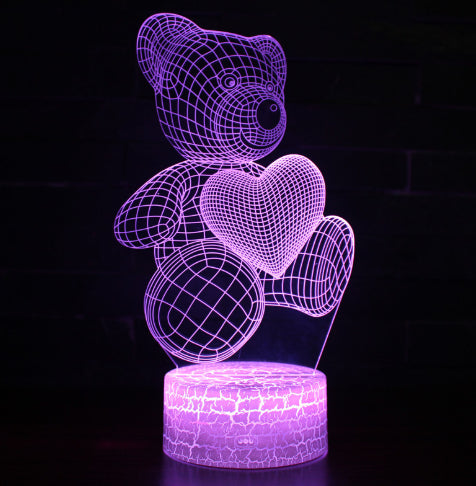 3D LED Acrylic Night Light - 16 Colors USB Neon Sign Lamp Gift | Havenora