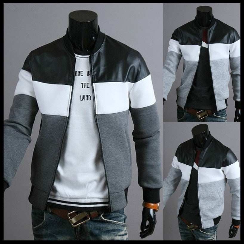 Men's Sports Jacket - Stand-Up Collar Zipper Fit Athletic Jacket | Havenora