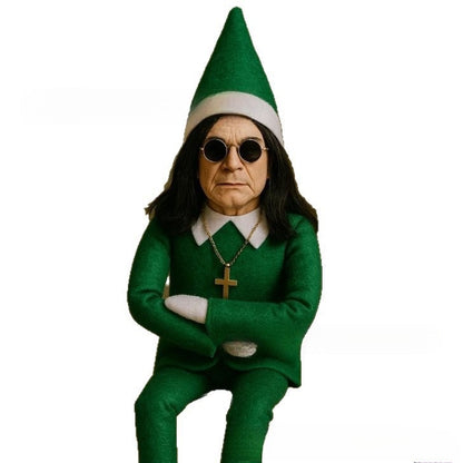 Fashion Ozzy Christmas Elf Doll – Resin Xmas Tree Decoration Ornament