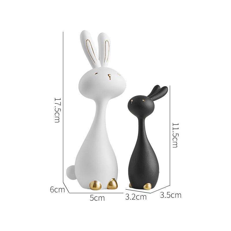 Advanced Simple Modern Rabbit Small Ornaments