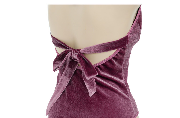 Fashion Purple One-Piece Lingerie Set - 5-Piece Jumpsuit with Accessories | Havenora