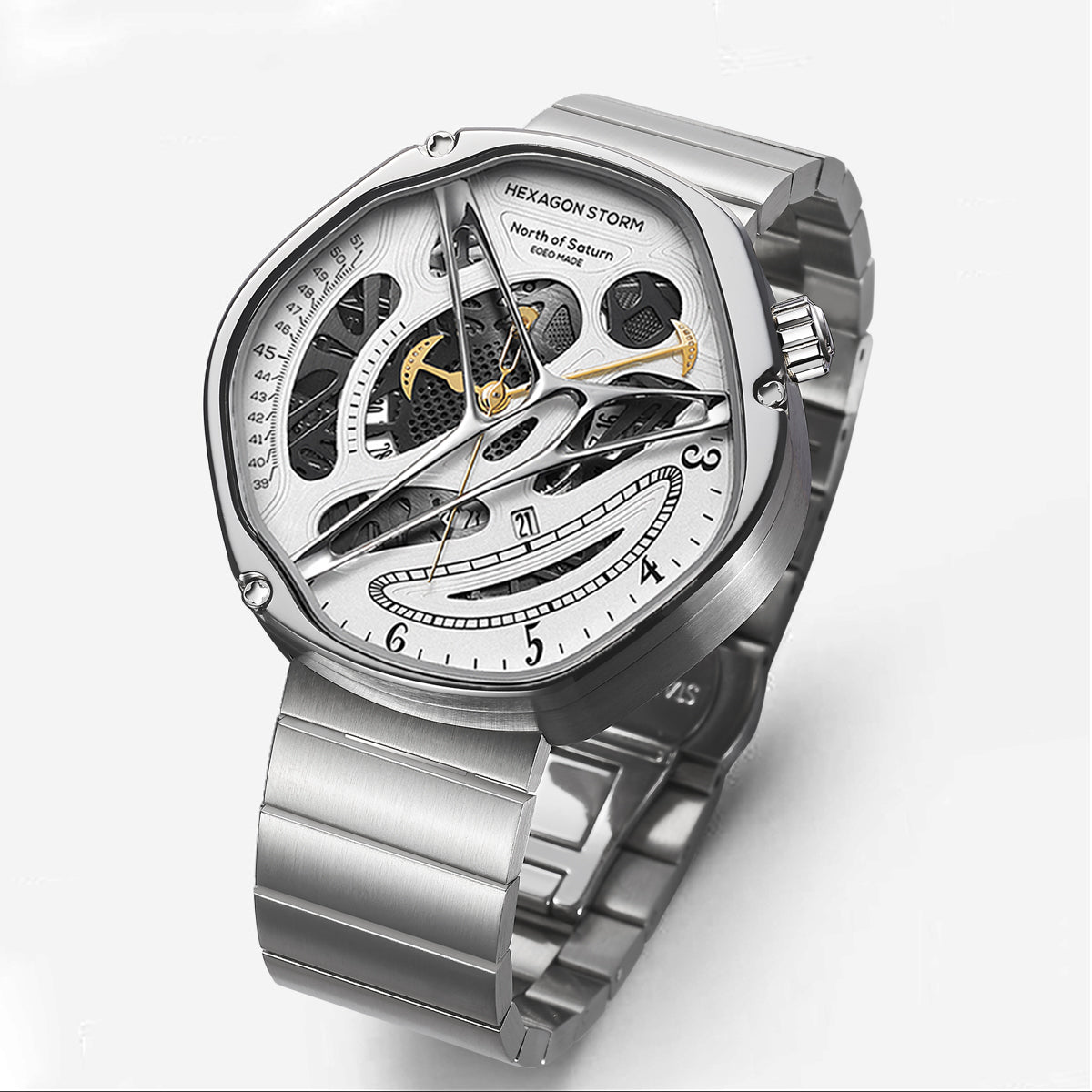 Men's Hollowed Out Alien High-End Watch - Stainless Steel Luxury Timepiece | Havenora