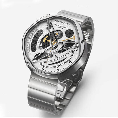 Men's Hollowed Out Alien High-End Watch - Stainless Steel Luxury Timepiece | Havenora