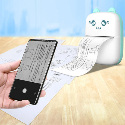 Mini Portable Bluetooth Printer - Wireless Thermal Photo Printer for Students