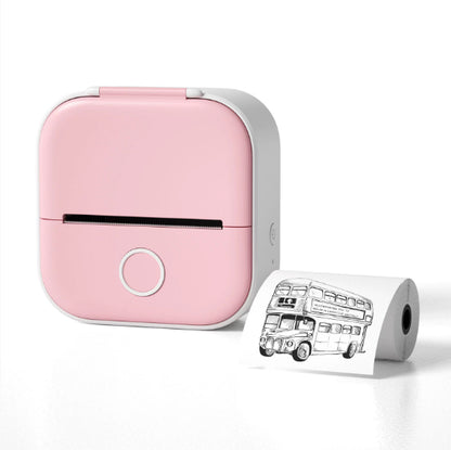 Mini Pocket Bluetooth Thermal Printer - Portable Label Printer for Phone