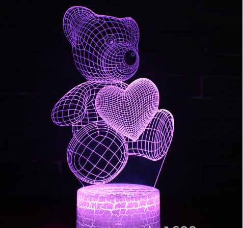 3D LED Acrylic Night Light - 16 Colors USB Neon Sign Lamp Gift | Havenora
