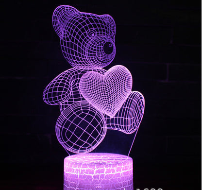 3D LED Acrylic Night Light - 16 Colors USB Neon Sign Lamp Gift | Havenora