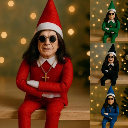 Fashion Ozzy Christmas Elf Doll – Resin Xmas Tree Decoration Ornament