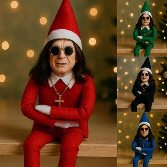 Fashion Ozzy Christmas Elf Doll – Resin Xmas Tree Decoration Ornament