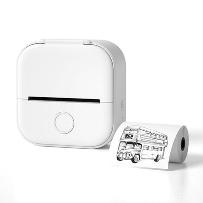 Mini Pocket Bluetooth Thermal Printer - Portable Label Printer for Phone