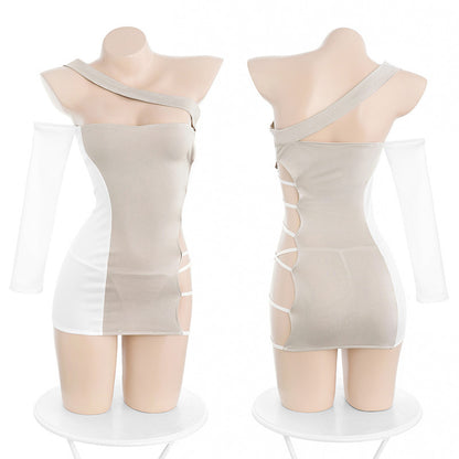 Women's Dress Uniform Lingerie Set - Milk Silk 2-Piece Intimate Apparel | Havenora