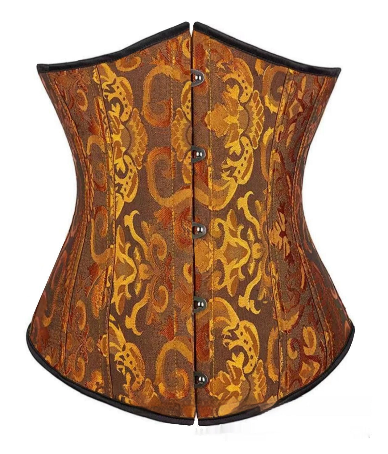 Jacquard Belt Clip Court Corset - Waist Cincher Shapewear | Havenora
