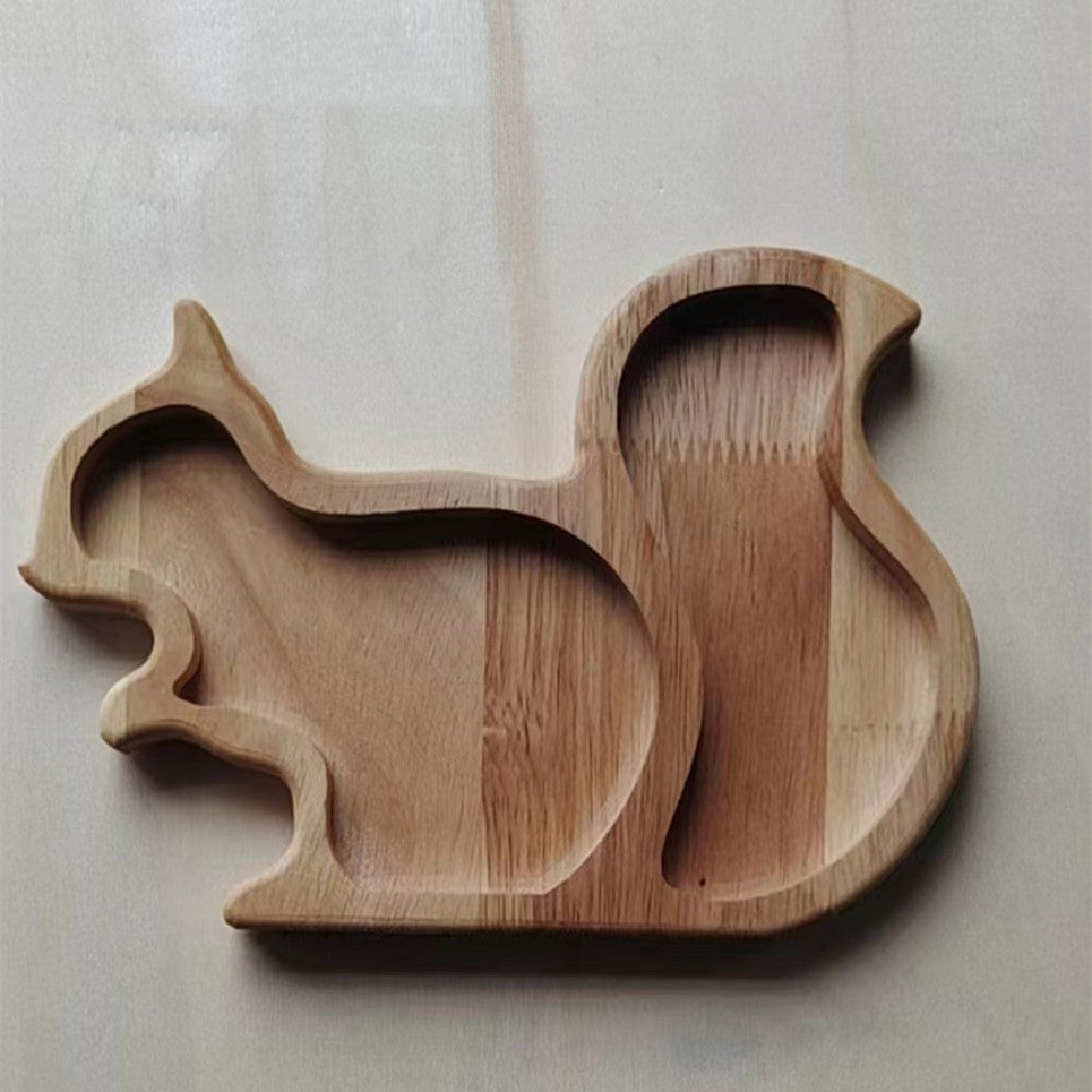 Wooden Snack Tray - Fruit & Animal Shaped Serving Platter | Havenora