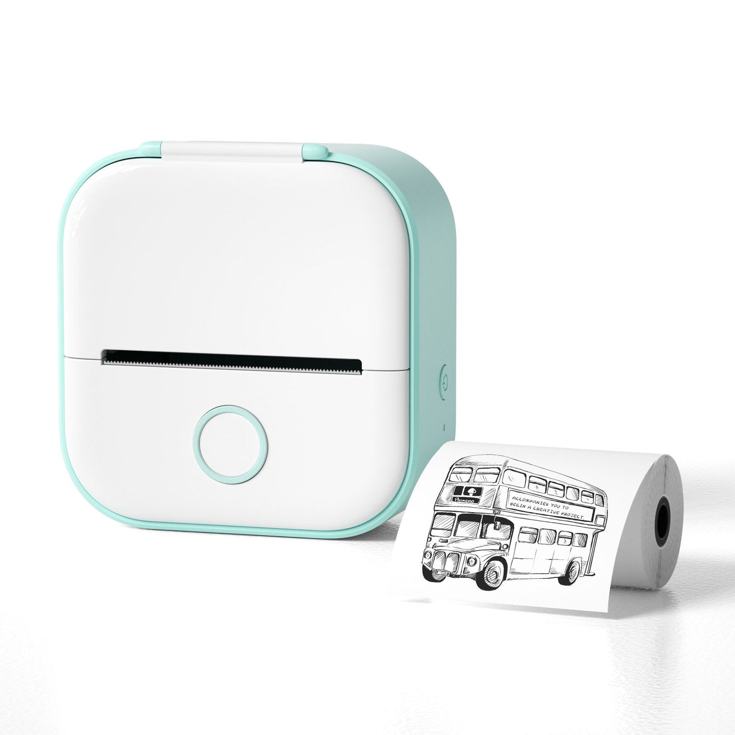Mini Pocket Bluetooth Thermal Printer - Portable Label Printer for Phone