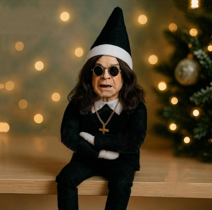 Fashion Ozzy Christmas Elf Doll – Resin Xmas Tree Decoration Ornament