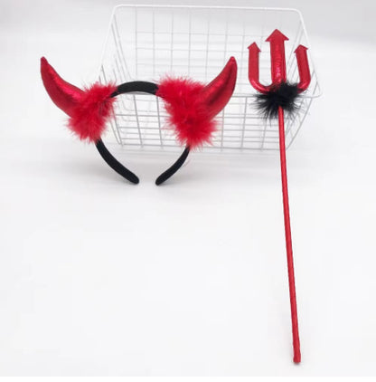 Red Fishnet Uniform Lingerie Set - Complete Bodysuit with Accessories | Havenora