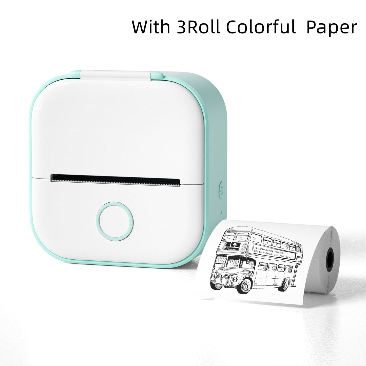 Mini Pocket Bluetooth Thermal Printer - Portable Label Printer for Phone