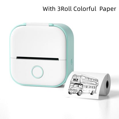 Mini Pocket Bluetooth Thermal Printer - Portable Label Printer for Phone