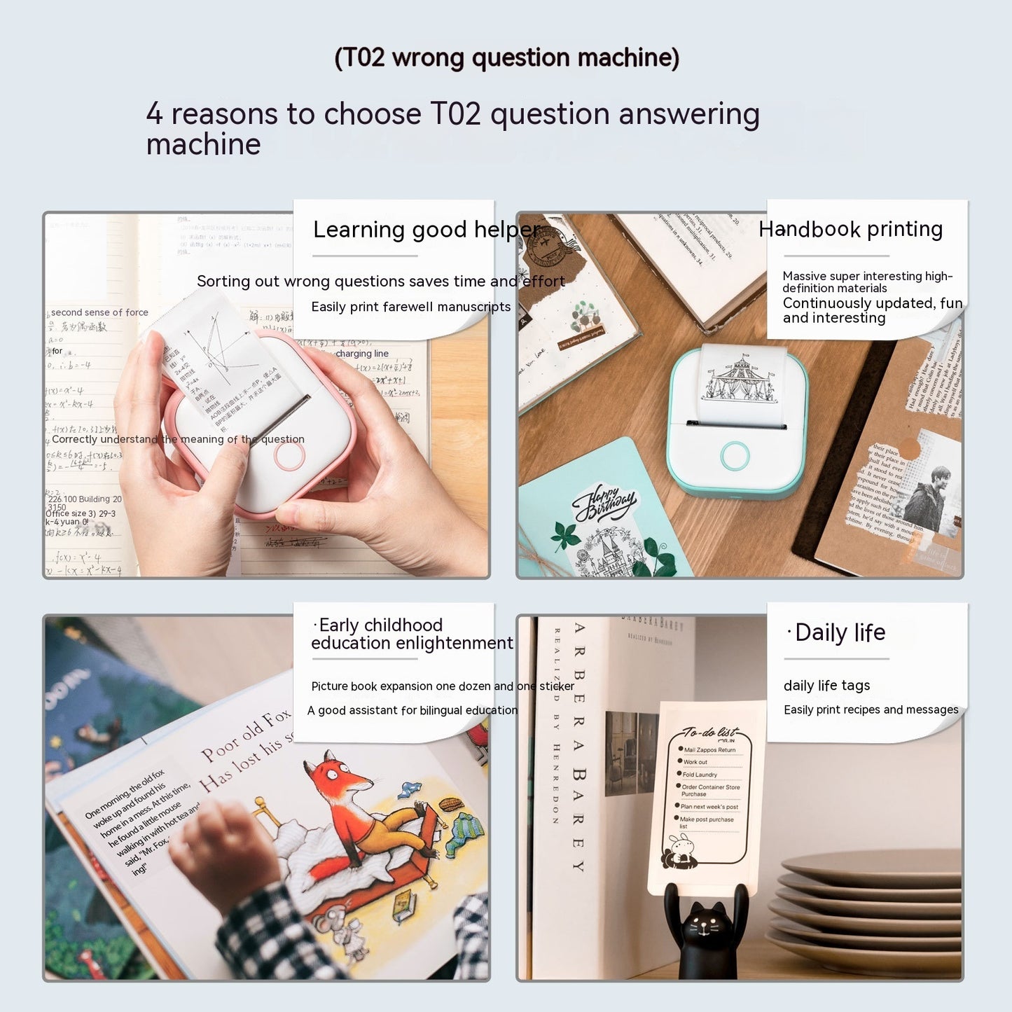 Mini Pocket Bluetooth Thermal Printer - Portable Label Printer for Phone