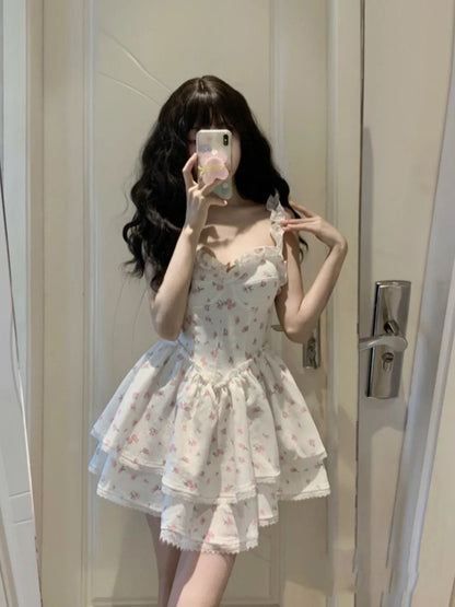 Fashion Floral Strap Dress Women -Havenora