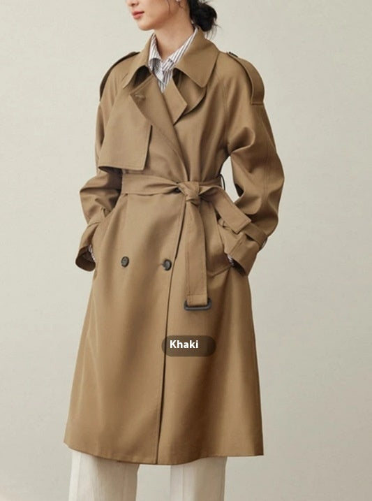 New Mid-length Trench Coat For Women - Havenora