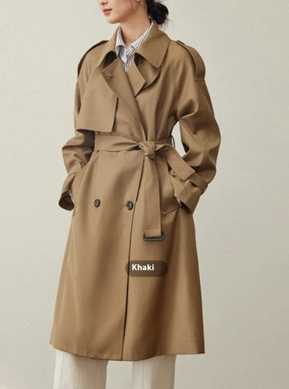 New Mid-length Trench Coat For Women - Havenora