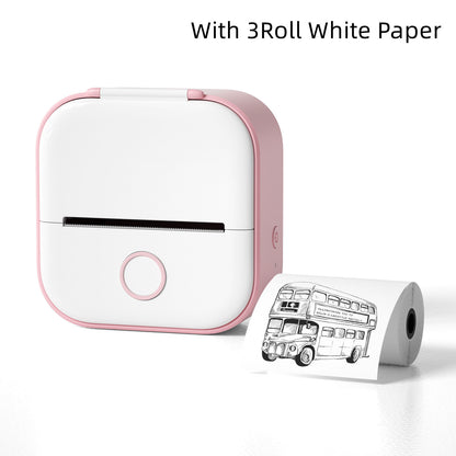 Mini Pocket Bluetooth Thermal Printer - Portable Label Printer for Phone